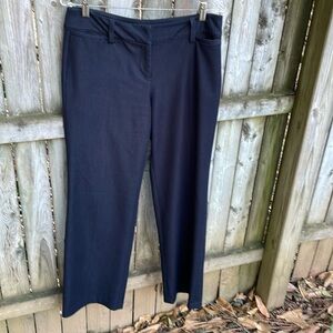 FREE w/purchase Larry Levine trousers pants work career office Navy 6